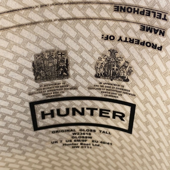 Hunter original black gloss tall boots - excellent condition - Picture 9 of 11